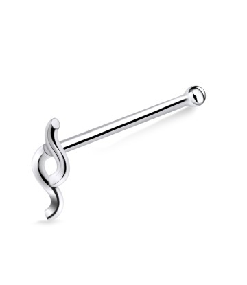 Cool Design Silver Bone Nose Stud NSKD-384